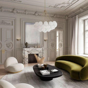 Pontos - Hand-Frosted Glass Bubble Chandelier