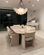 Pontos - Hand-Frosted Glass Bubble Chandelier