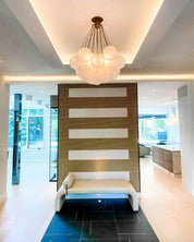 Pontos - Hand-Frosted Glass Bubble Chandelier