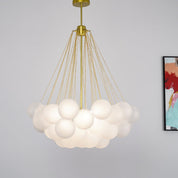 Pontos - Hand-Frosted Glass Bubble Chandelier
