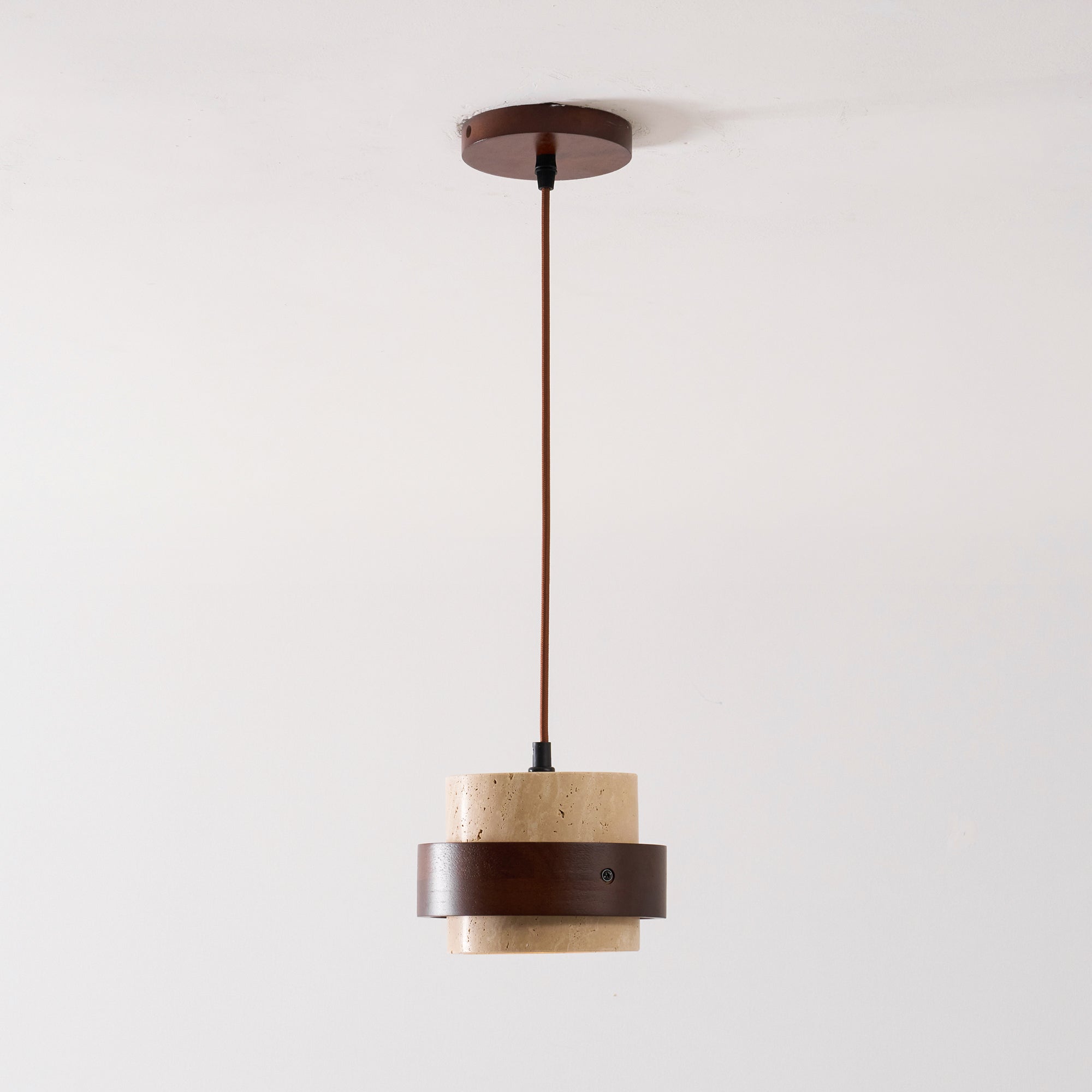 Petraia - Natural Travertine Pendant Light