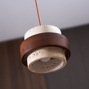 Petraia - Natural Travertine Pendant Light