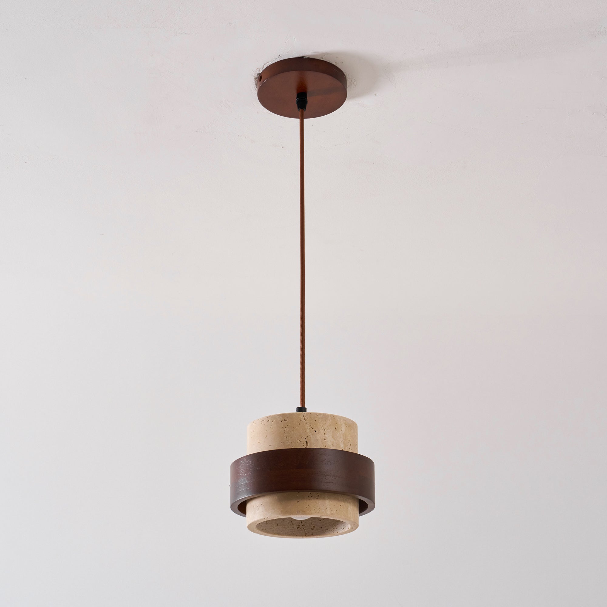 Petraia - Natural Travertine Pendant Light