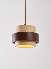 Petraia - Natural Travertine Pendant Light