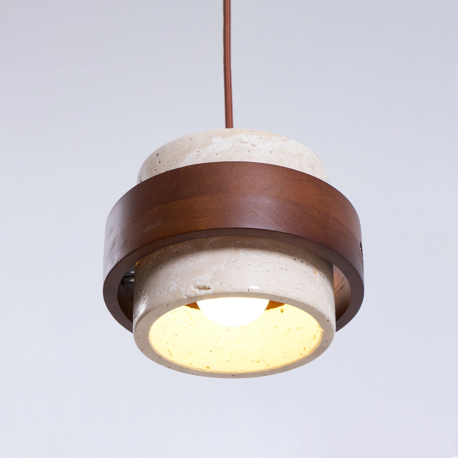 Petraia - Natural Travertine Pendant Light