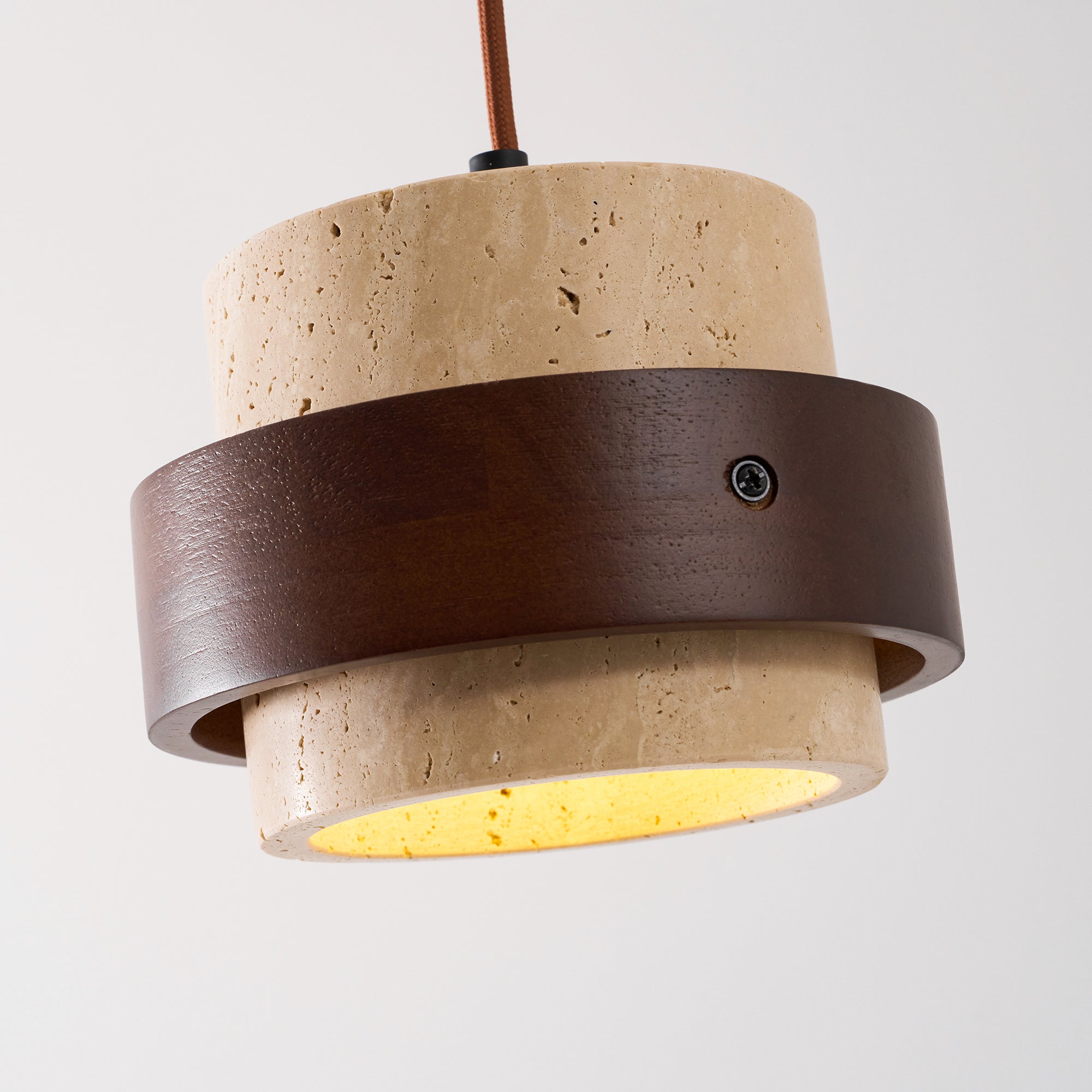 Petraia - Natural Travertine Pendant Light