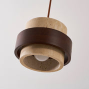Petraia - Natural Travertine Pendant Light