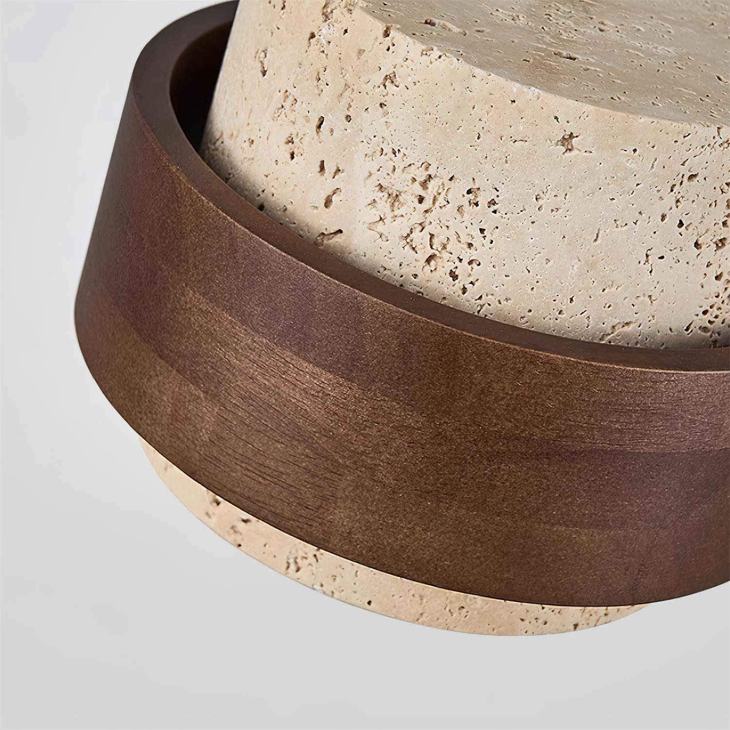 Petraia - Natural Travertine Pendant Light