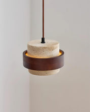 Petraia - Natural Travertine Pendant Light