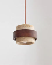 Petraia - Natural Travertine Pendant Light