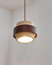 Petraia - Natural Travertine Pendant Light