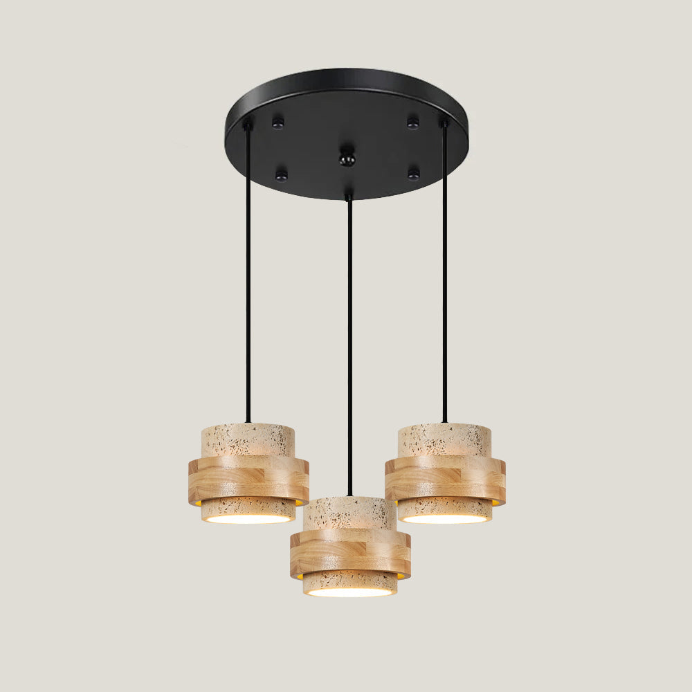 Petraia - Natural Travertine Pendant Light