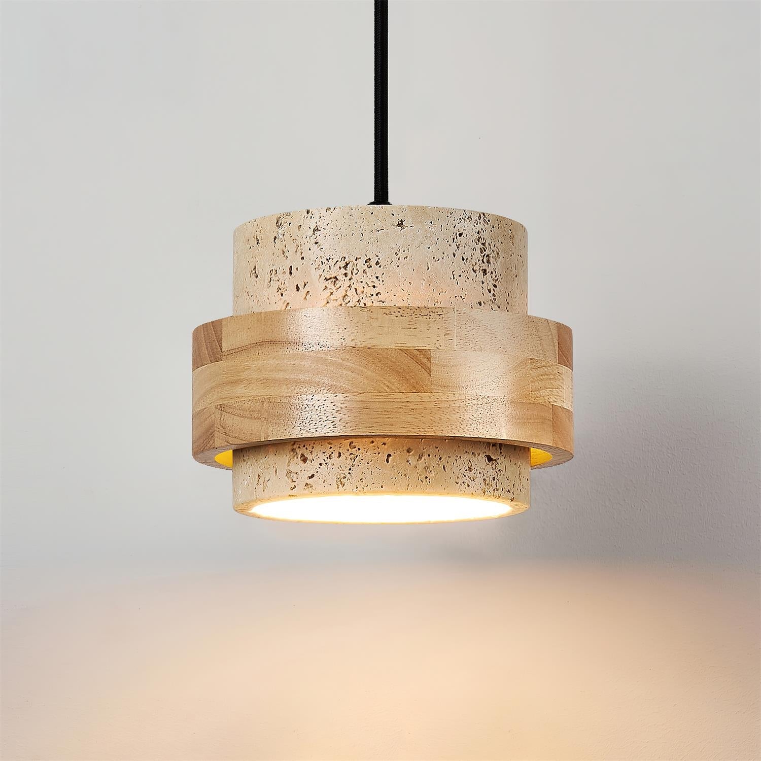 Petraia - Natural Travertine Pendant Light