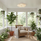 Hank Cream Flower LED Ceiling Light – detail 3