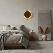 Panope - Travertine Crescent Wall Sconce