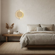 Panope - Travertine Crescent Wall Sconce