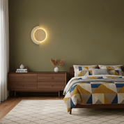 Panope - Travertine Crescent Wall Sconce