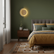 Panope - Travertine Crescent Wall Sconce