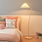 Kleodora - Pleated Linen Floor Lamp