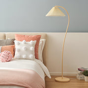Kleodora - Pleated Linen Floor Lamp