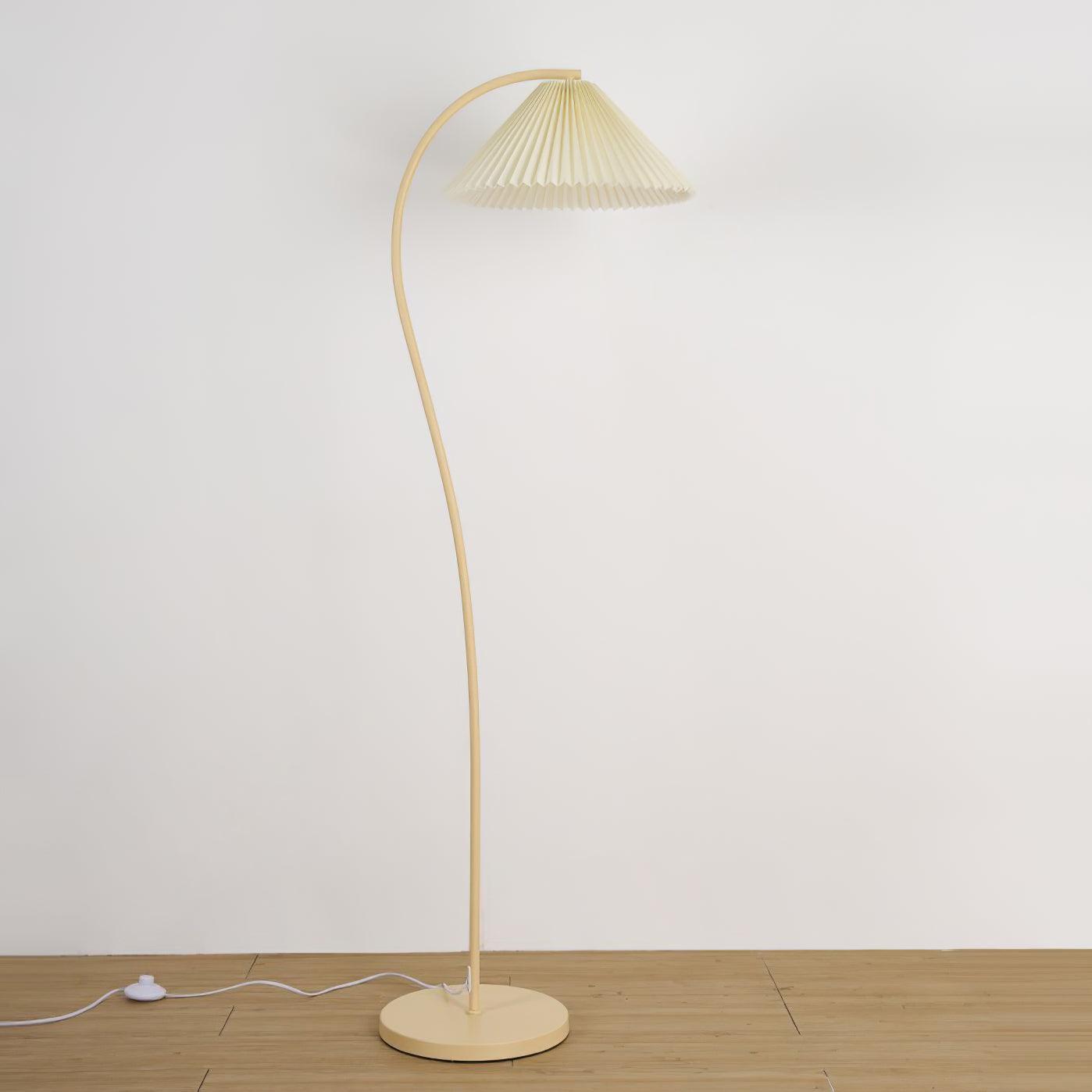 Kleodora - Pleated Linen Floor Lamp