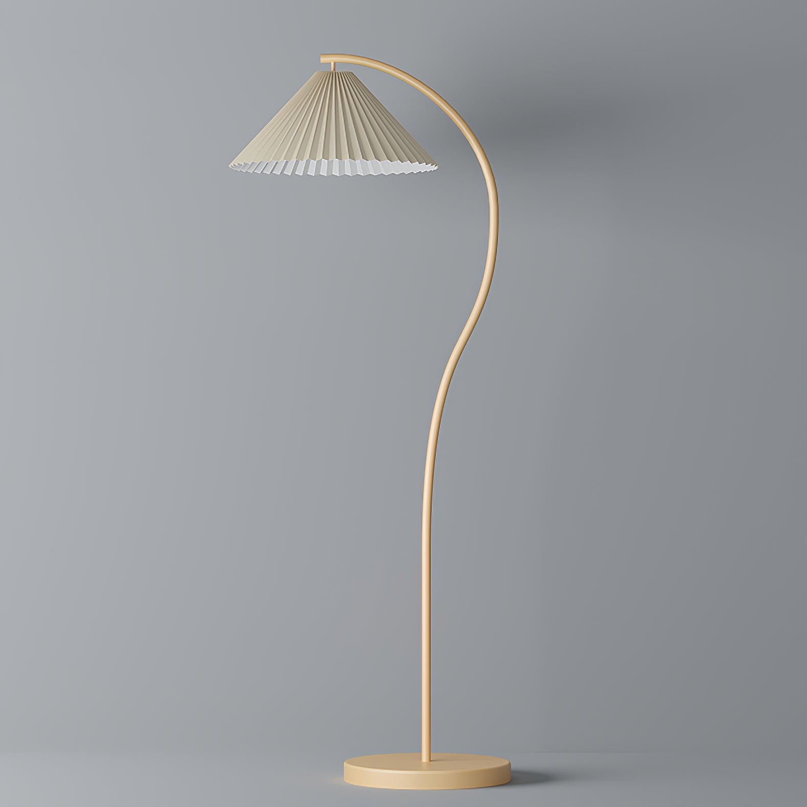 Kleodora - Pleated Linen Floor Lamp