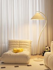 Kleodora - Pleated Linen Floor Lamp