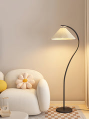 Kleodora - Pleated Linen Floor Lamp