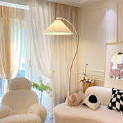 Kleodora - Pleated Linen Floor Lamp