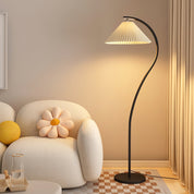 Kleodora - Pleated Linen Floor Lamp