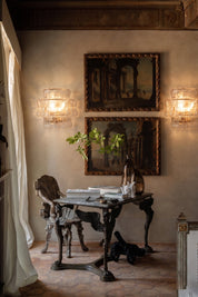 Willie Ribbed Glass Tiered Wall Light – detail 3