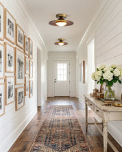 Boyd Walnut and Gold LED Ceiling Lamp – detail 4