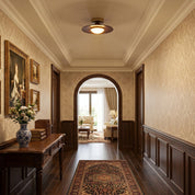 Boyd Walnut and Gold LED Ceiling Lamp – detail 3