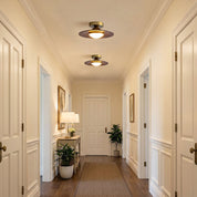 Boyd Walnut and Gold LED Ceiling Lamp – detail 2