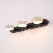Melpomene - Travertine and Marble Vanity Light