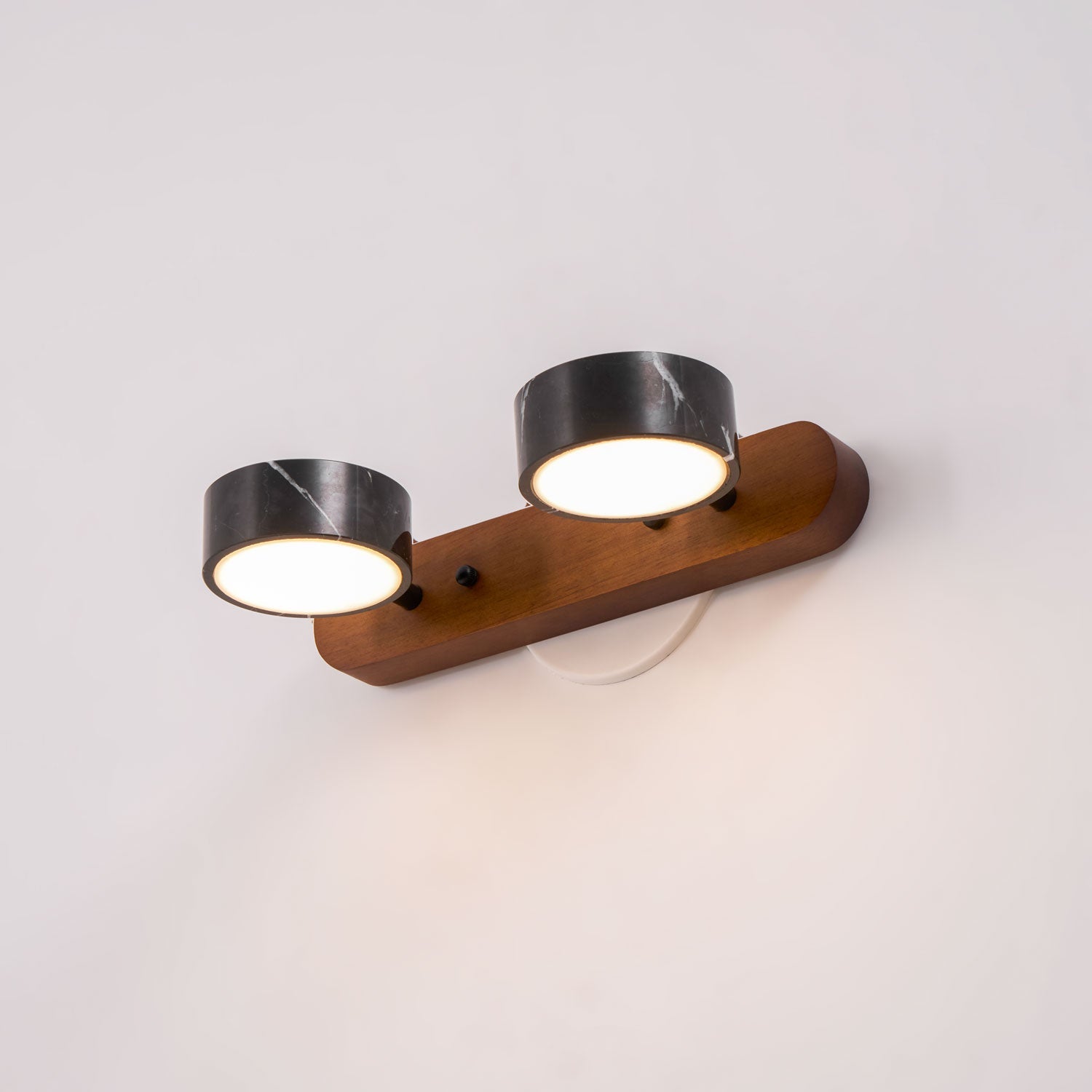 Melpomene - Travertine and Marble Vanity Light