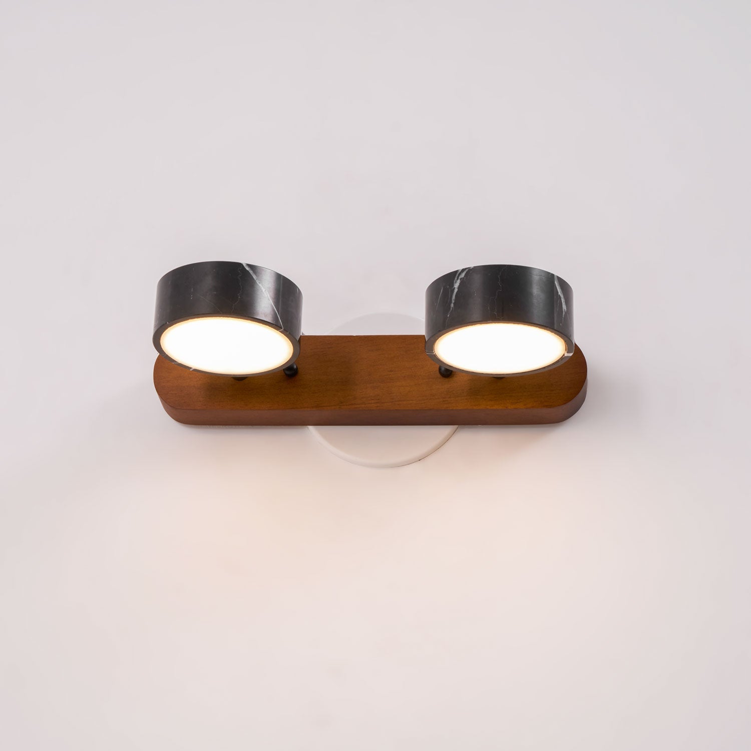 Melpomene - Travertine and Marble Vanity Light