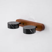 Melpomene - Travertine and Marble Vanity Light