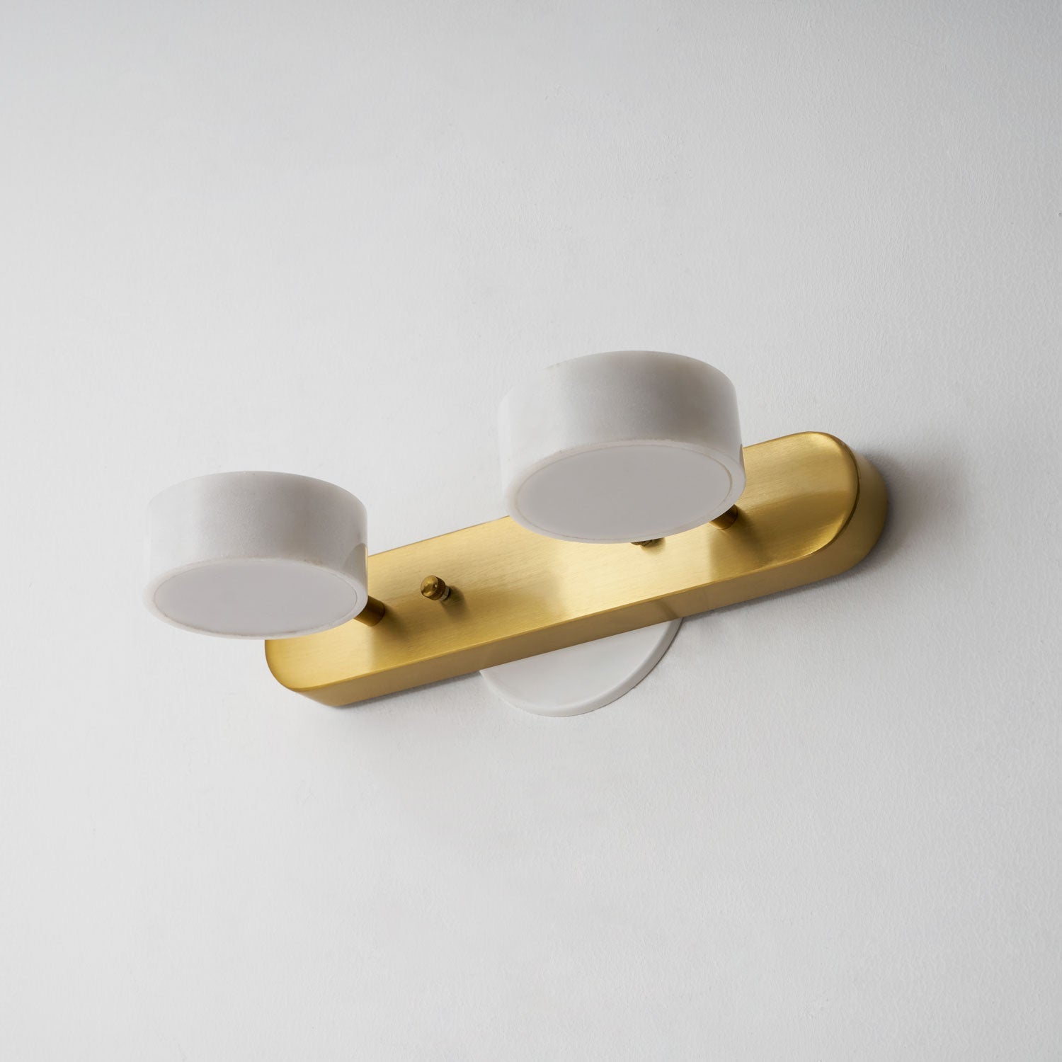 Melpomene - Travertine and Marble Vanity Light