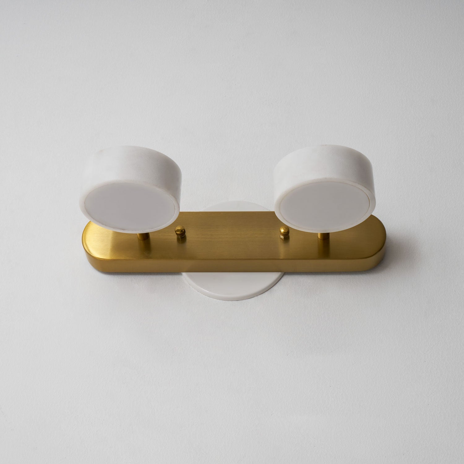Melpomene - Travertine and Marble Vanity Light