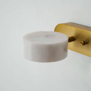 Melpomene - Travertine and Marble Vanity Light