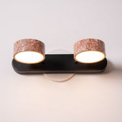 Melpomene - Travertine and Marble Vanity Light
