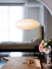 Kyane - Mulberry Silk Bubble Pendant Light