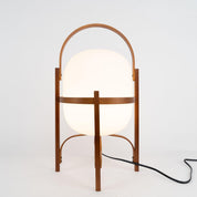 Pharos - Portable Wood and Glass Lantern Table Lamp