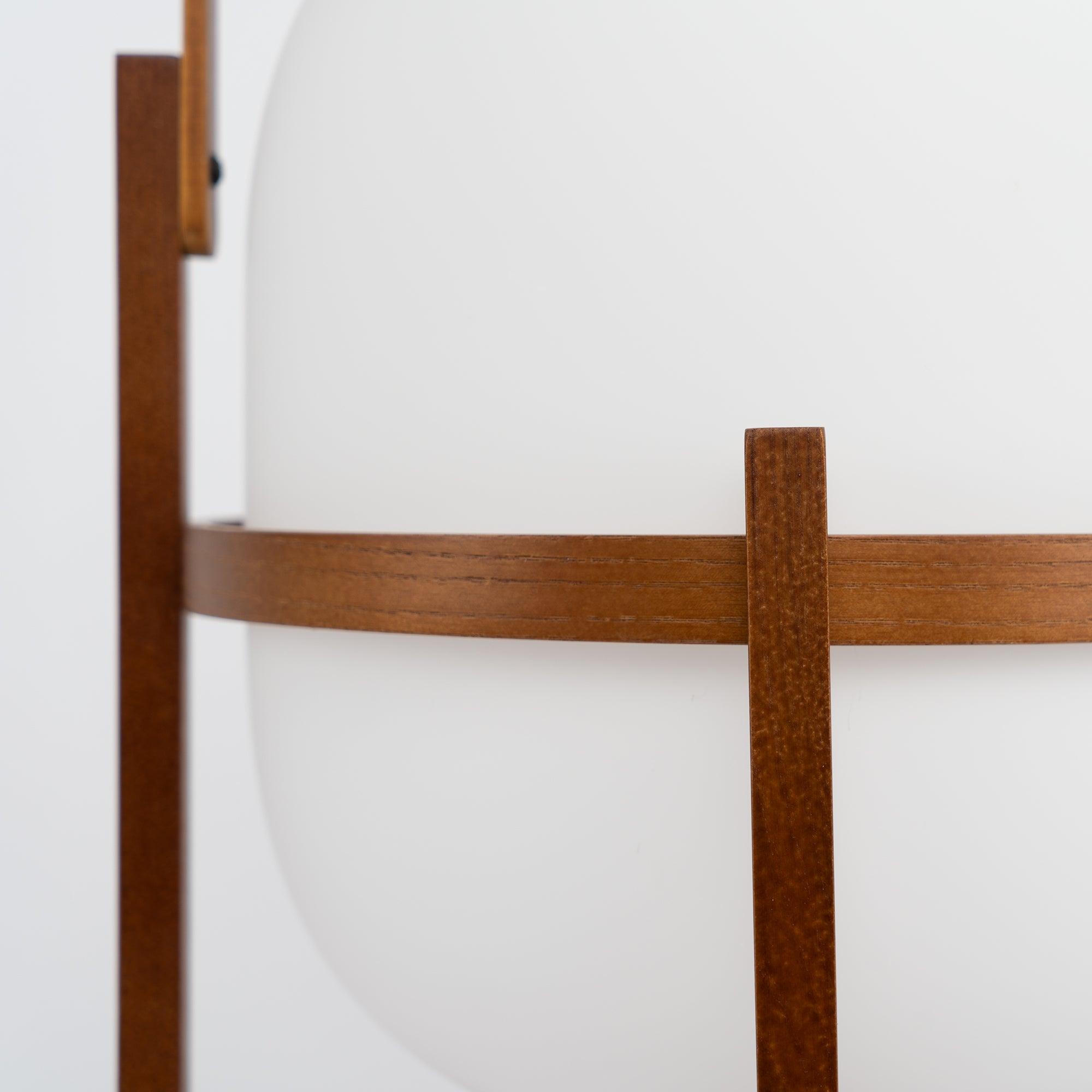 Pharos - Portable Wood and Glass Lantern Table Lamp