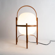 Pharos - Portable Wood and Glass Lantern Table Lamp