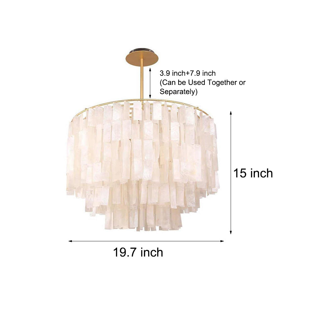 Galene - Capiz Shell Modern Chandelier