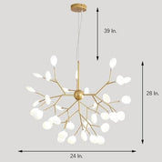 Chryseis - 36-Light Gold Sputnik Chandelier