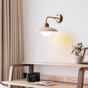 Helios - Travertine Dome Wall Light