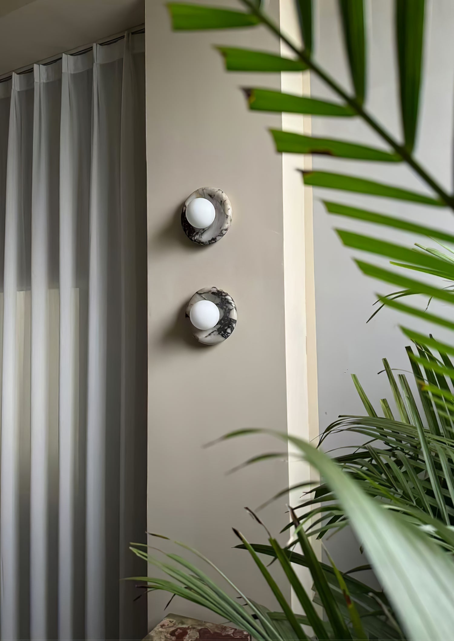 Eunomia - Stone Ring Wall Light